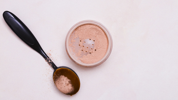 shimmering powder